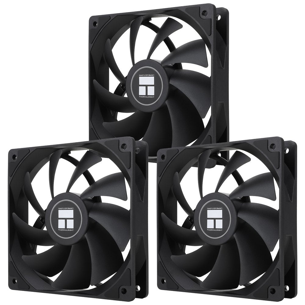 GUNMANSA Thermalright TL-C12C*3 CPU Fan 120mm Case Cooler Fan, 4pin PWM Silent Computer Fan with S-FDB Bearing Included, up to 1550RPM Cooling