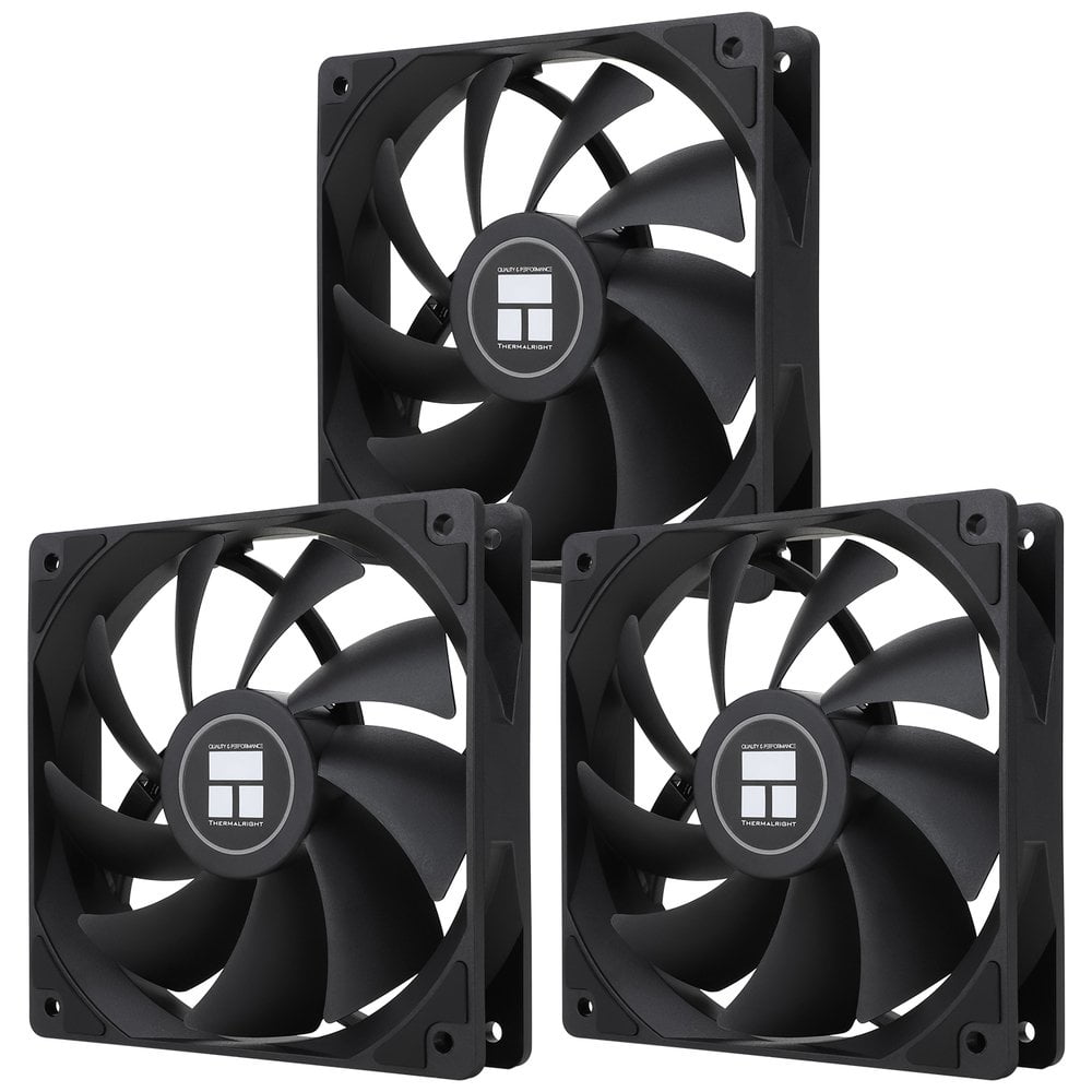 GUNMANSA Thermalright TL-C12C*3 CPU Fan 120mm Case Cooler Fan, 4pin PWM Silent Computer Fan with S-FDB Bearing Included, up to 1550RPM Cooling