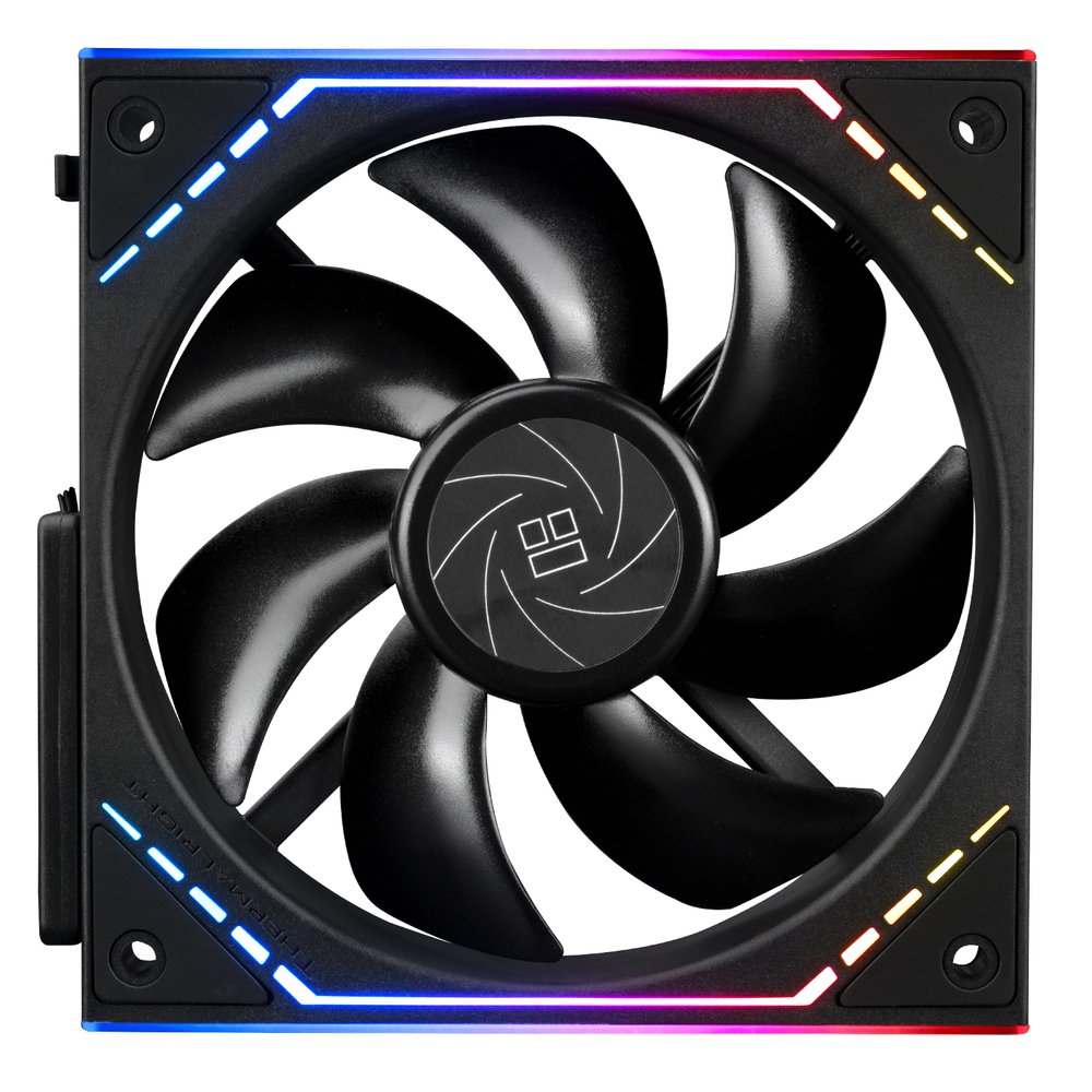 GUNMANSA Thermalright TL-M12Q *3 120mm Daisy Chain Case Fans, ARGB Pc Fan Up to 2000RPM, Infinite Mirrors on Both Sides, Single Cable for Each Set of Fans Easier Installation (Black)