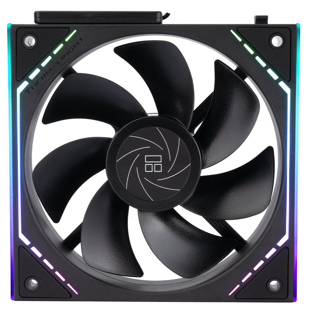 GUNMANSA Thermalright TL-M12QR *3 120mm Reverse ARGB PC Fans, Daisy-Chain Connection | 1500RPM | Silent Computer Case Fans with Infinite Mirrors on Both Sides (Black)