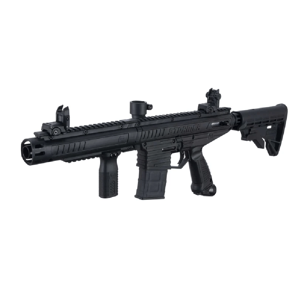 GUNMANSA Tippmann Stormer Elite Dual Fed .68cal Marker Black Combo