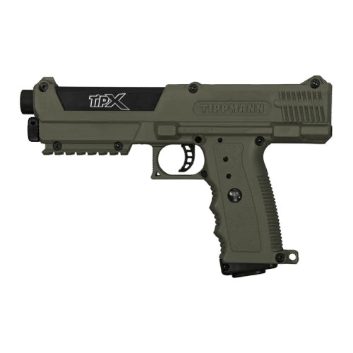 GUNMANSA Tippmann TIPX Army Green Paintball Gun (Semi Auto|CO2|7|315FPS|10J|.68 CAL)