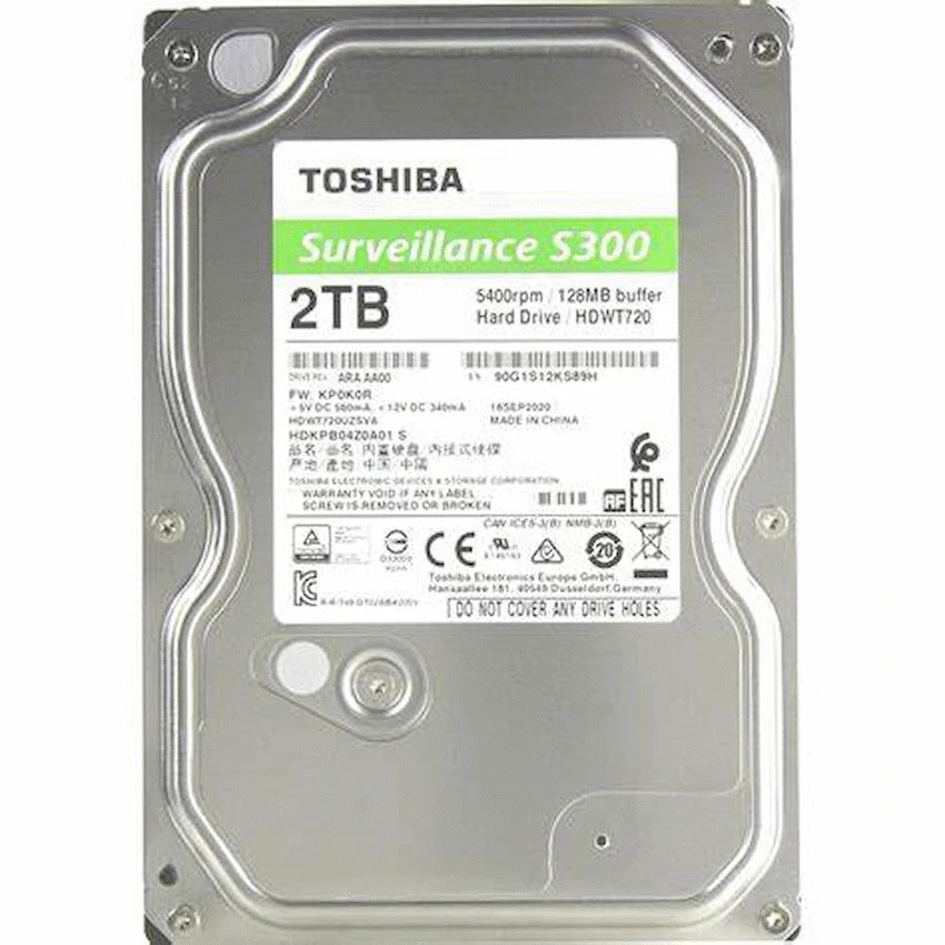 GUNMANSA Toshiba 2TB S300 Surveillance 3.5 Inch SATA