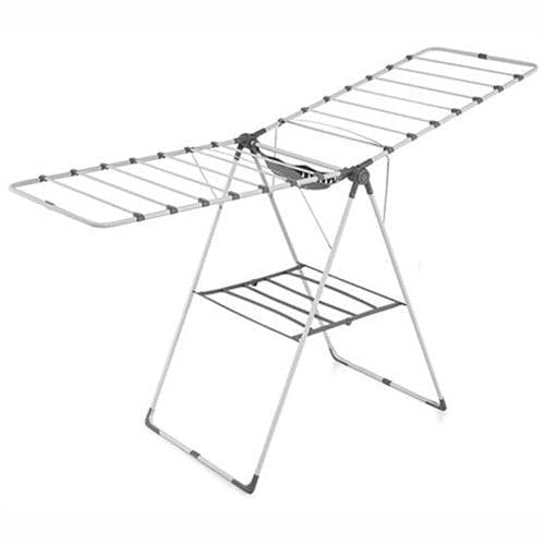 GUNMANSA Totally Large Foldable Clothes Dryer Silver With Black Accents