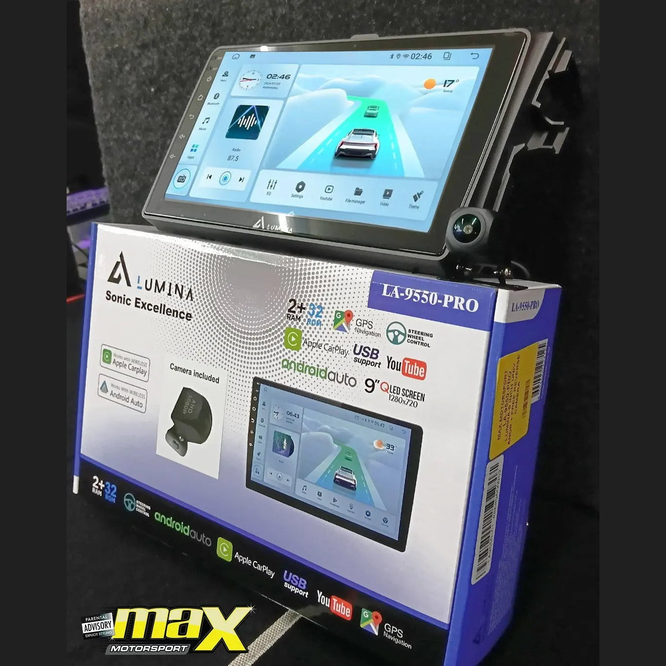 GUNMANSA Toyota Corolla (07-13) - 9 Inch Lumina Android Entertainment & GPS System +FREE Reverse Camera