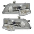 GUNMANSA Toyota Corolla (93-96) Crystal Headlights With Corner Lamps (Chrome)