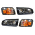 GUNMANSA Toyota Corolla RSI (96-98) Black Crystal Headlights Including Corner Lamps