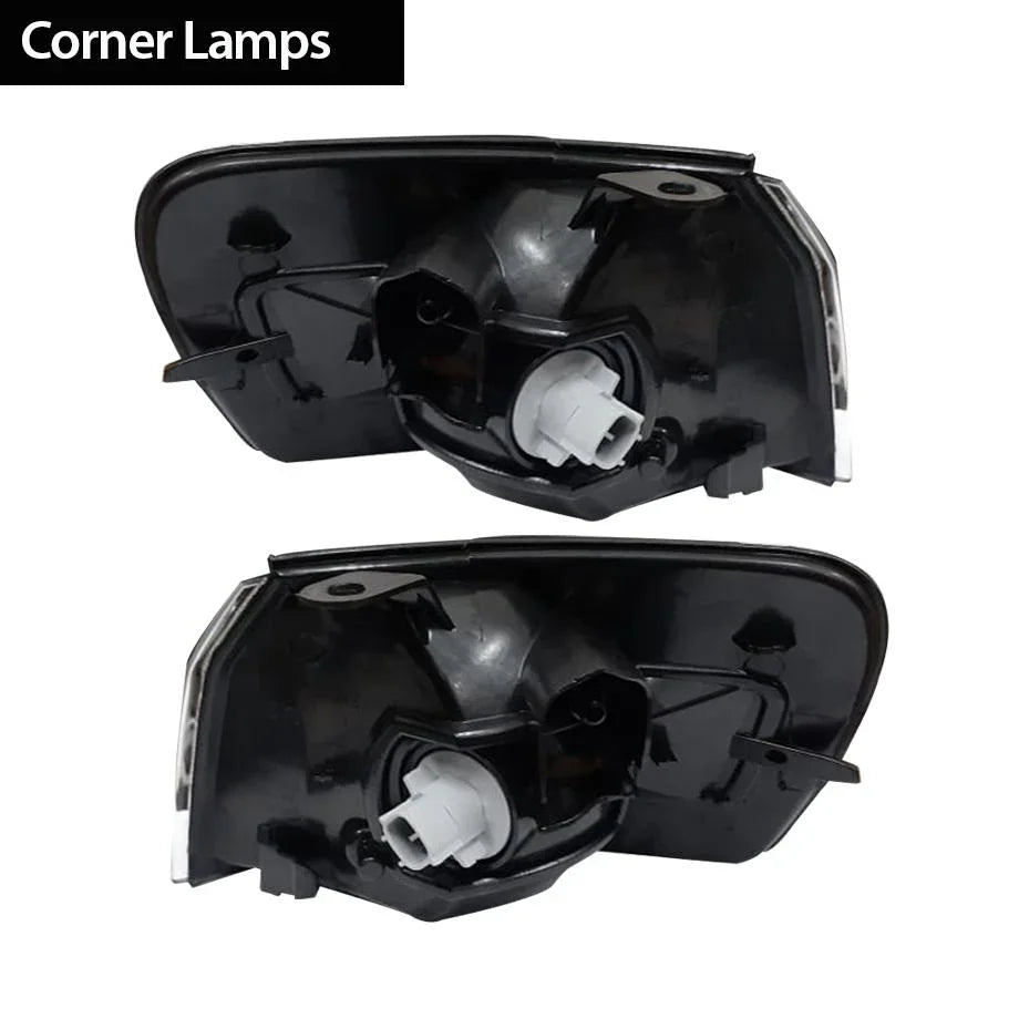 GUNMANSA Toyota Corolla RSI (96-98) Black Crystal Headlights Including Corner Lamps
