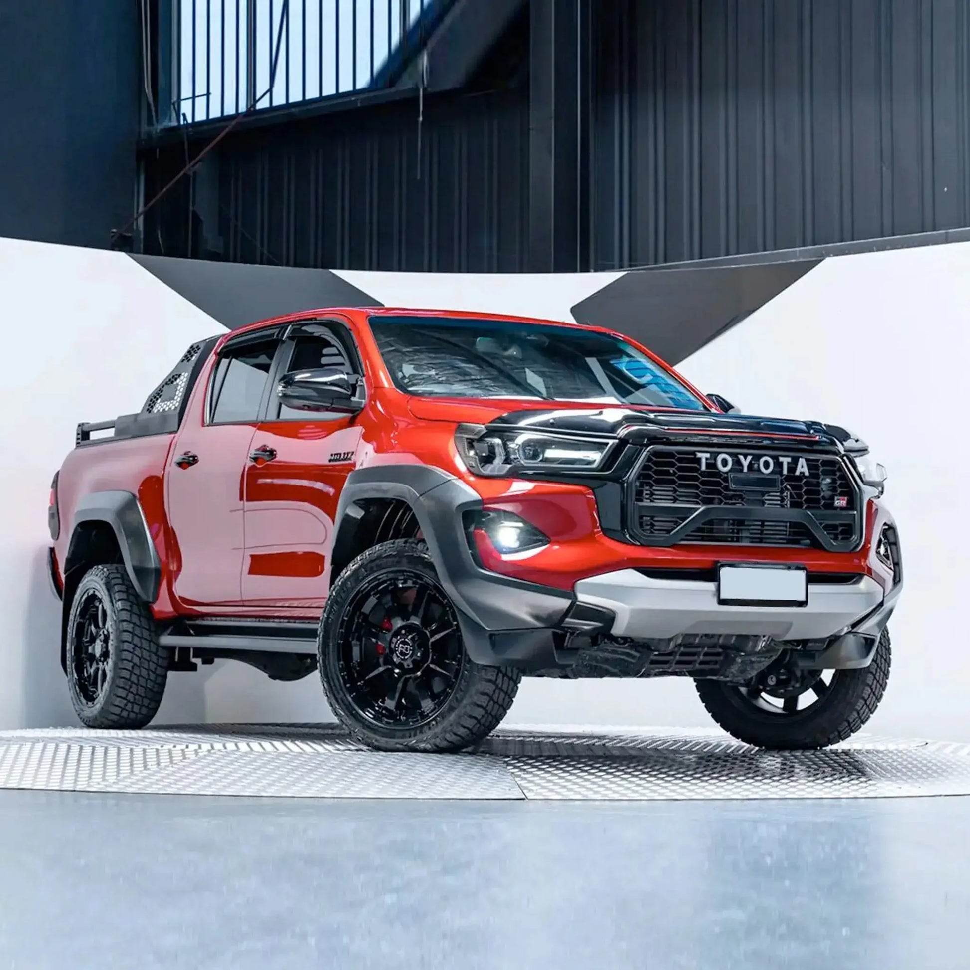 GUNMANSA Toyota Hilux (15-20) GR Sport Style Conversion Body Kit Including Headlights & Taillights