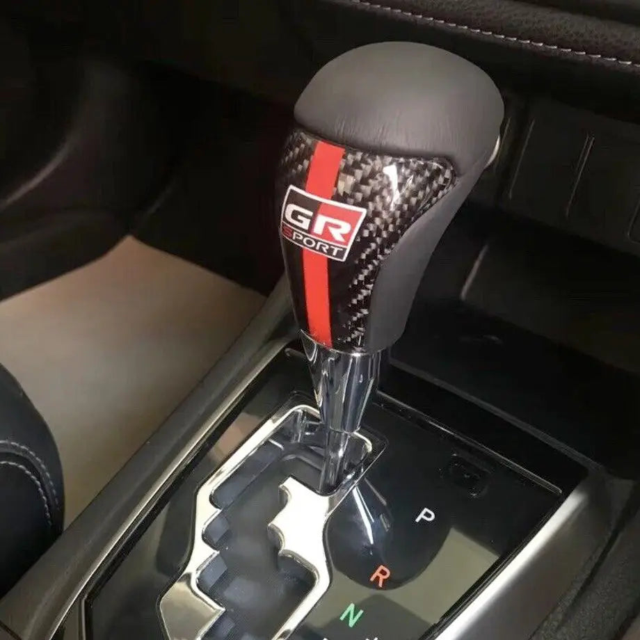GUNMANSA Toyota Hilux / Fortuner Carbon Fiber GR Sport Gear Knob (Automatic)
