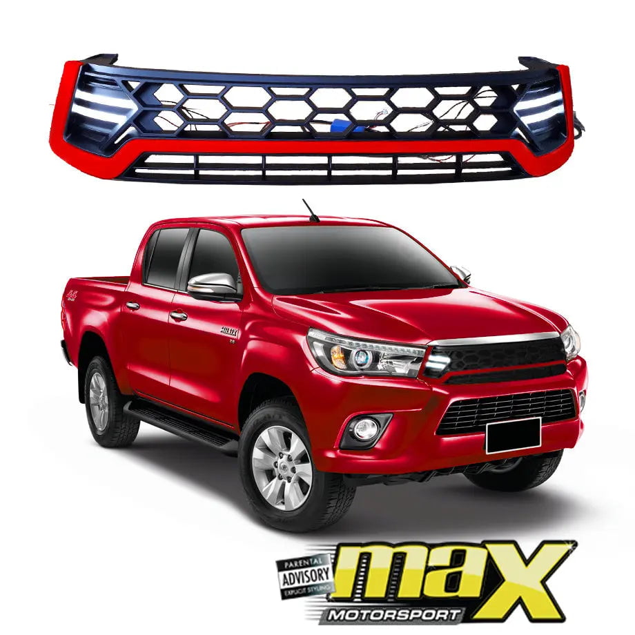 GUNMANSA Toyota Hilux Revo (15-18) TRD Style Grille With DRL LED