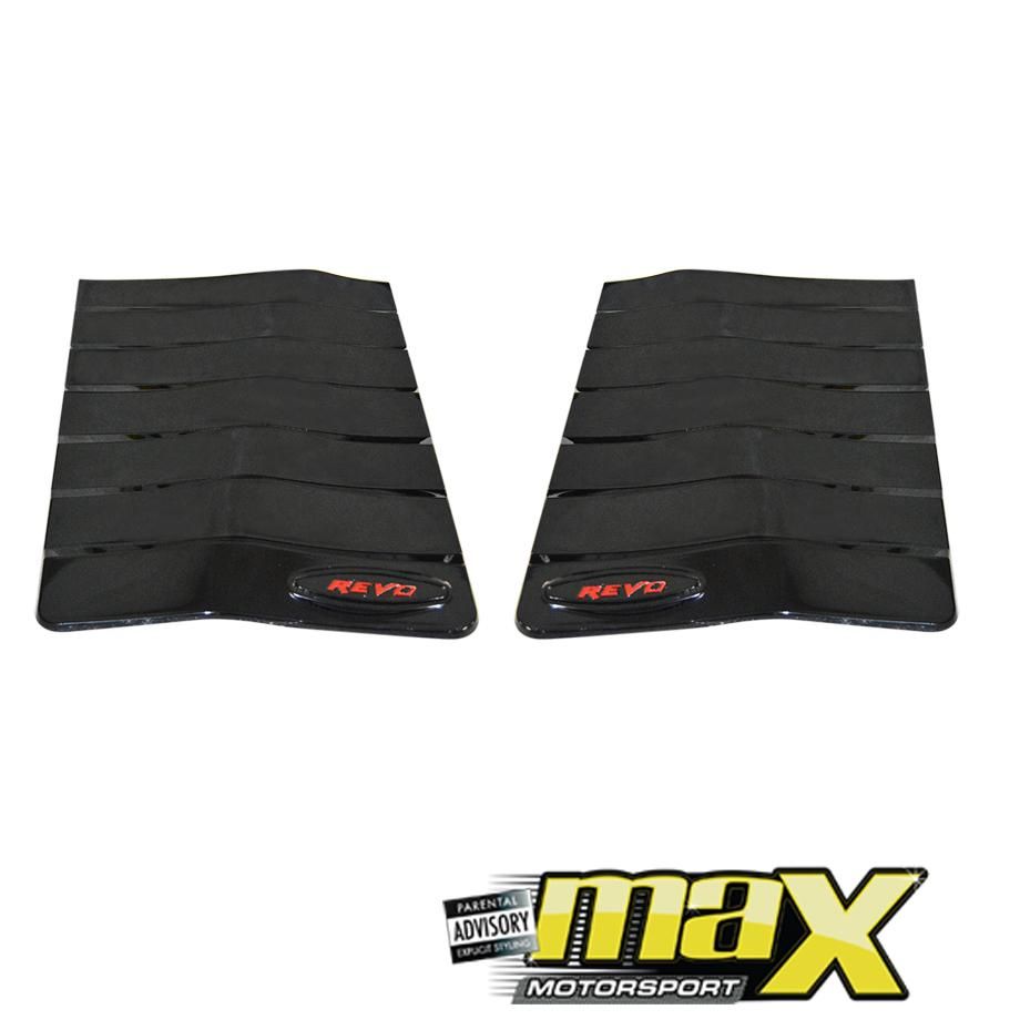 GUNMANSA Toyota Hilux Revo (15-On) Gloss Black Bonnet Vent With Logo