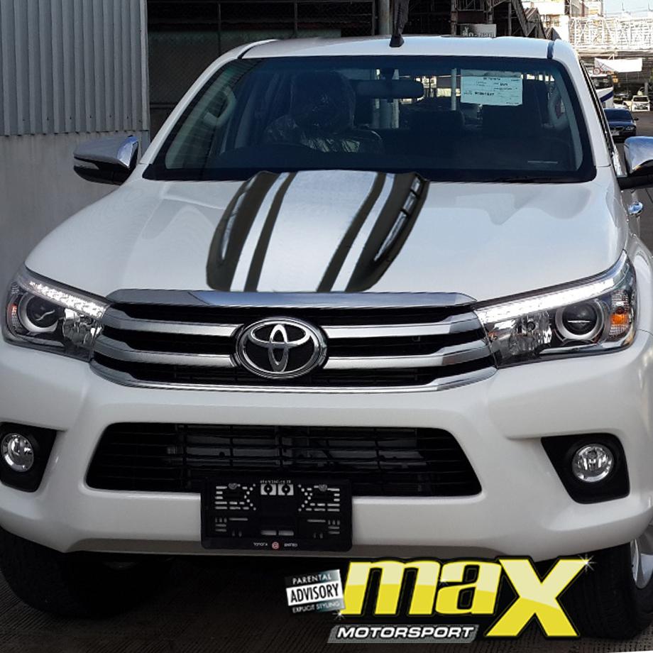 GUNMANSA Toyota Hilux Revo (15-On) Unpainted Black Plastic Bonnet Scoop