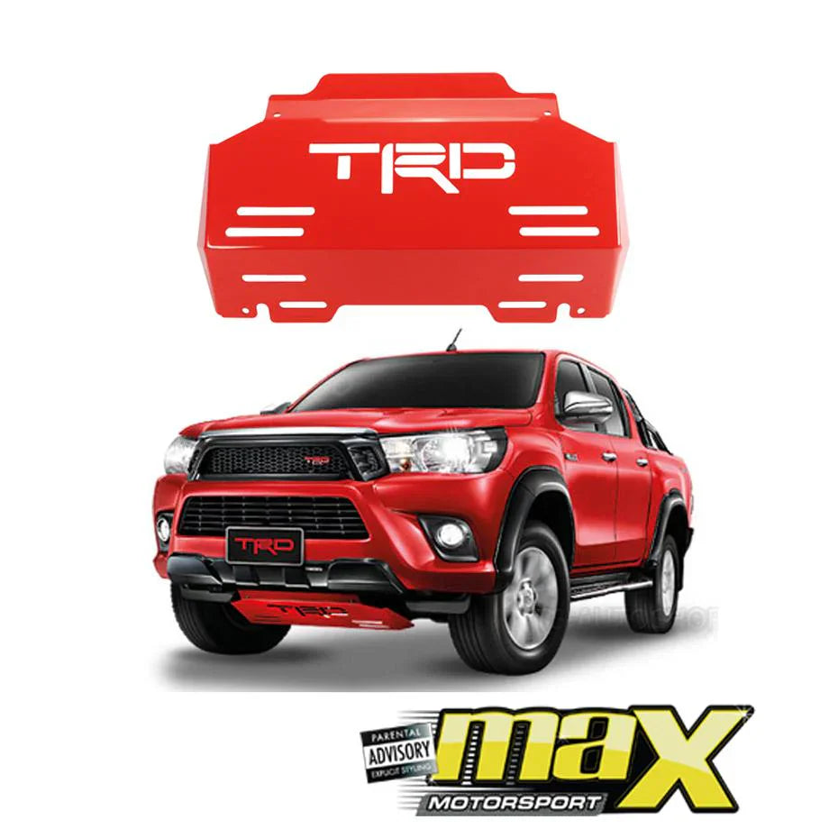 GUNMANSA Toyota Hilux Revo (16-On) TRD Skid Plate (Red)
