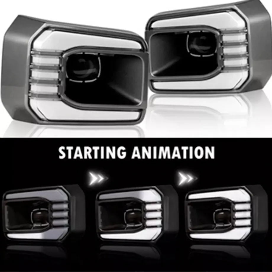 GUNMANSA Toyota Hilux Revo 2.8 GD6 - Dual Function LED Fog Light Surrounds (21-On)