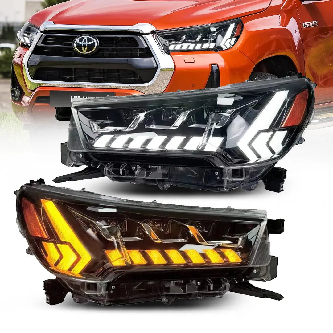 GUNMANSA Toyota Hilux Revo (20-On) LED Projector Upgrade Headlights With Sequential Indicator