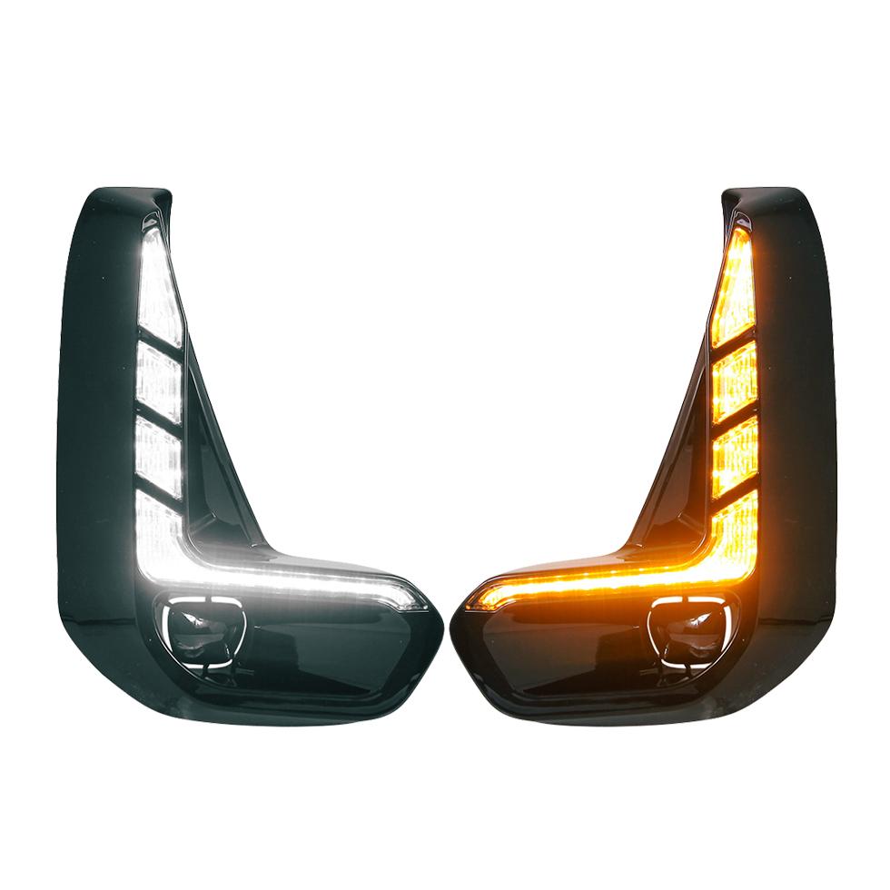 GUNMANSA Toyota Hilux Revo (2020-On) Dual Function DRL LED Fog Light Surrounds With Dynamic Start Up