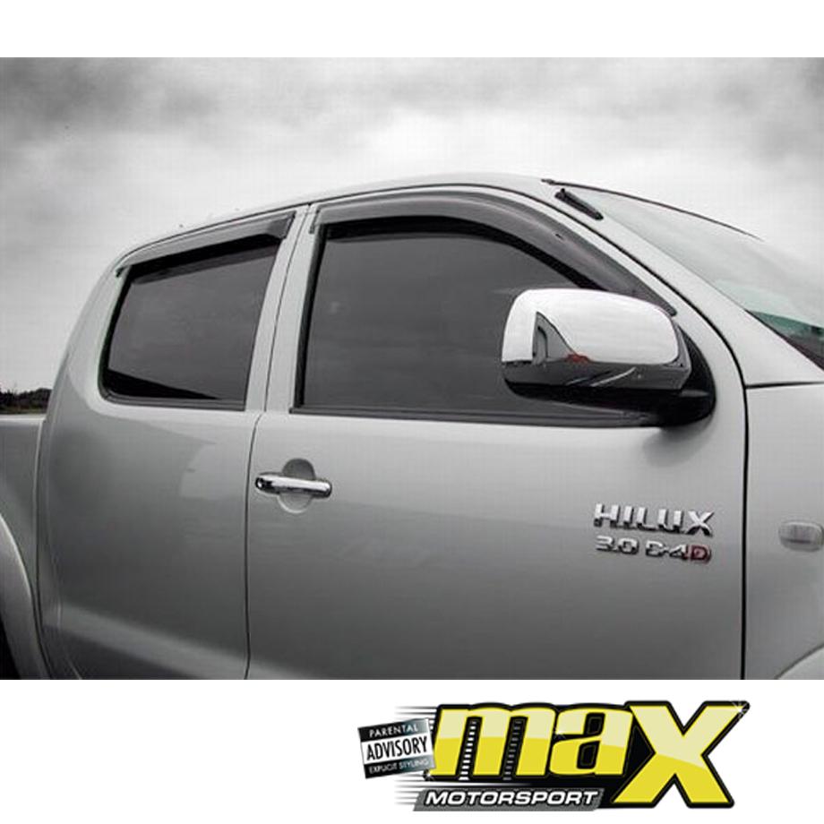 GUNMANSA Toyota Hilux Revo Xtra Cab Black Windshields (15-On)