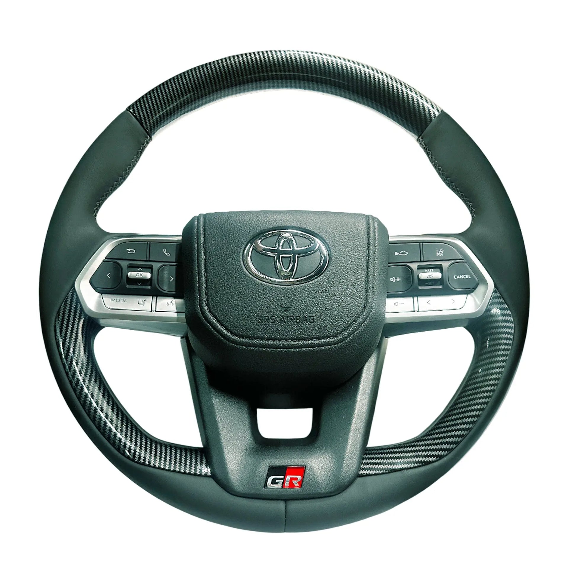 GUNMANSA Toyota Land Cruiser LC300 GR Sport Style Carbon Look Upgrade Steering Wheel
