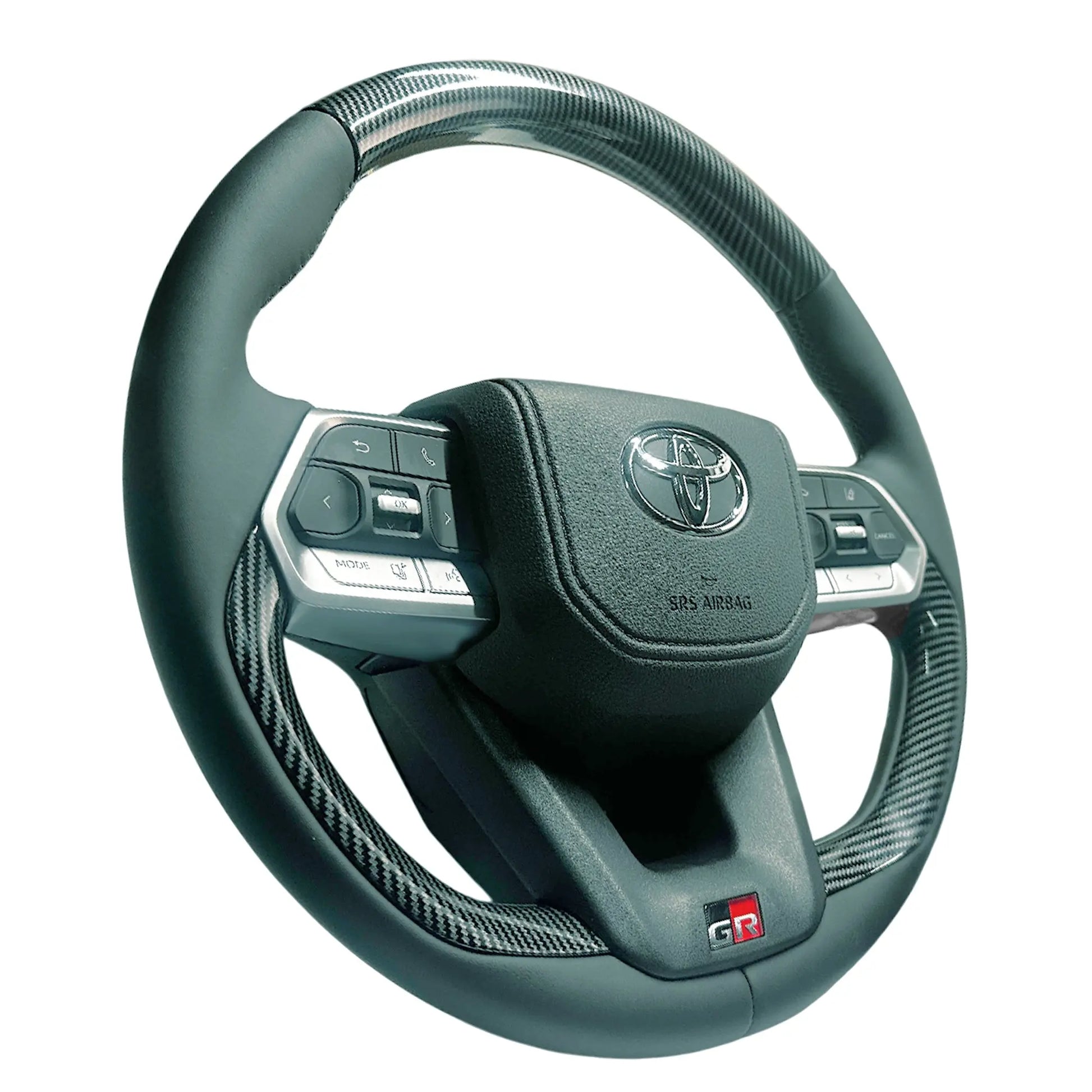 GUNMANSA Toyota Land Cruiser LC300 GR Sport Style Carbon Look Upgrade Steering Wheel