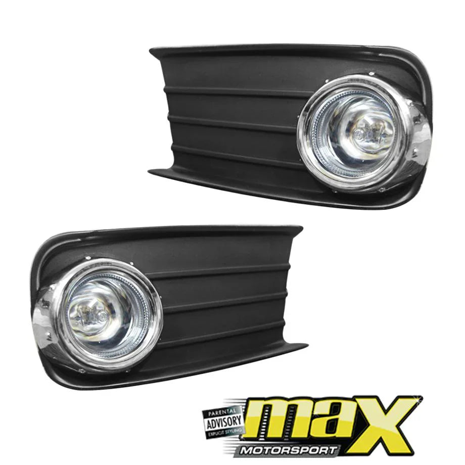 GUNMANSA Toyota Tazz (01-On) Fog Lamps With Grilles & Chrome Ring