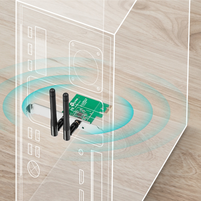 GUNMANSA TP link 300MBPS Wireless N PCIE Express Adapter