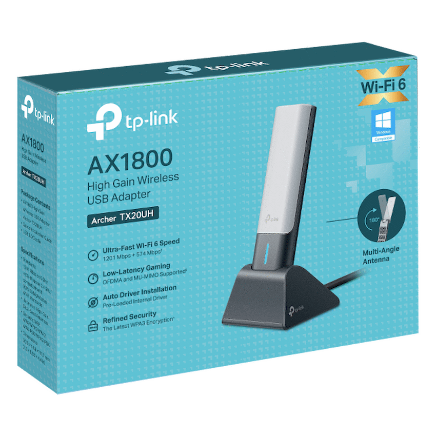 GUNMANSA TP-Link Archer AX1800 High Gain Wireless USB Adapter