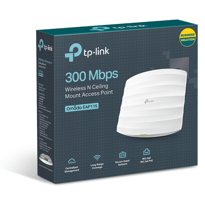 GUNMANSA TP-Link EAP115 300Mbps Wireless N Ceiling Mount Access Point