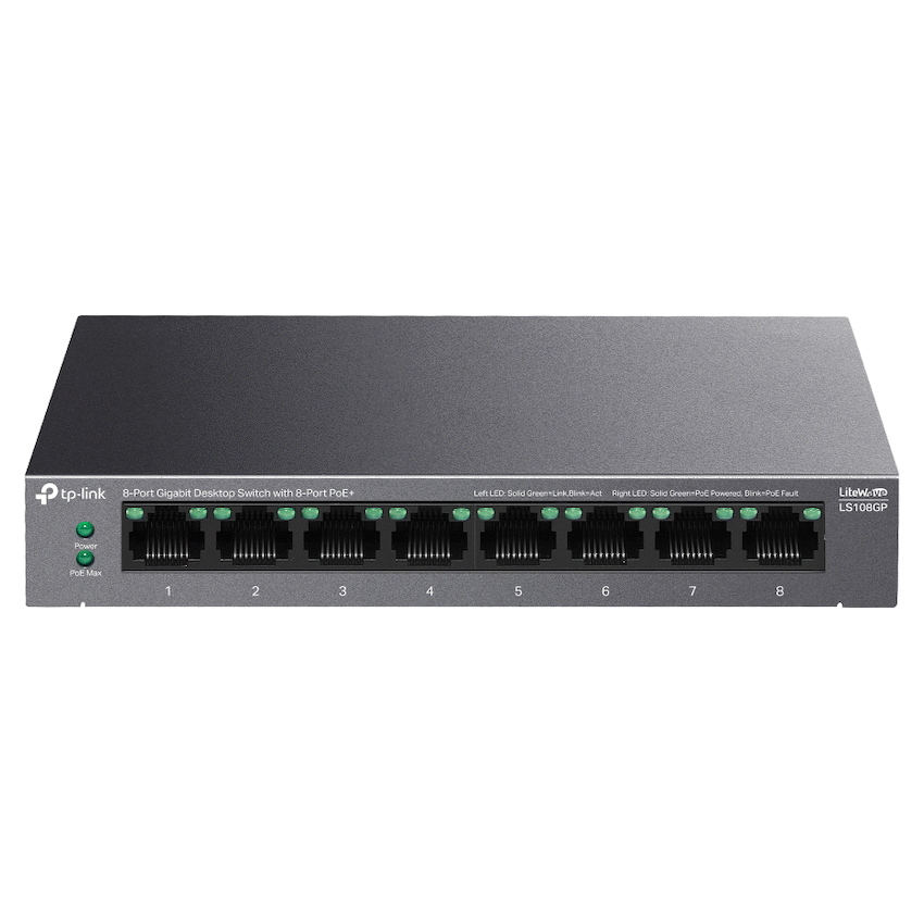 GUNMANSA TP-Link LS108GP 8-Port Gigabit Desktop Switch