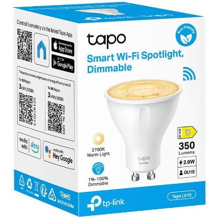 GUNMANSA TP-Link Tapo L610 Smart Wi-Fi Dimmable Spotlight Bulb