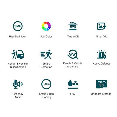 GUNMANSA TP-Link VIGI-C350 4mm 5MP Full-Color