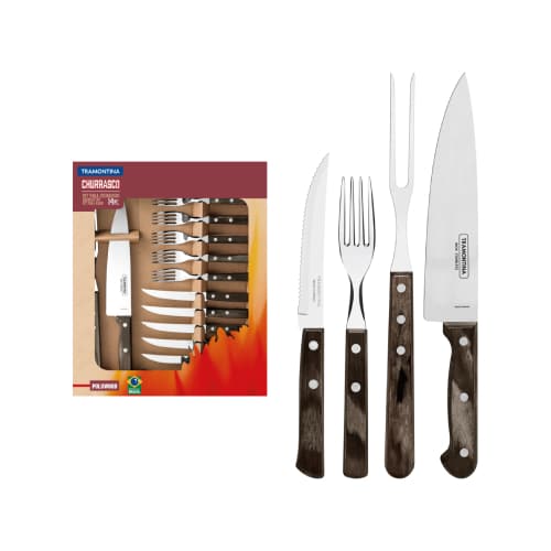 GUNMANSA TRAMONTINA BRAAI SET 14PC BROWN - 21199/989