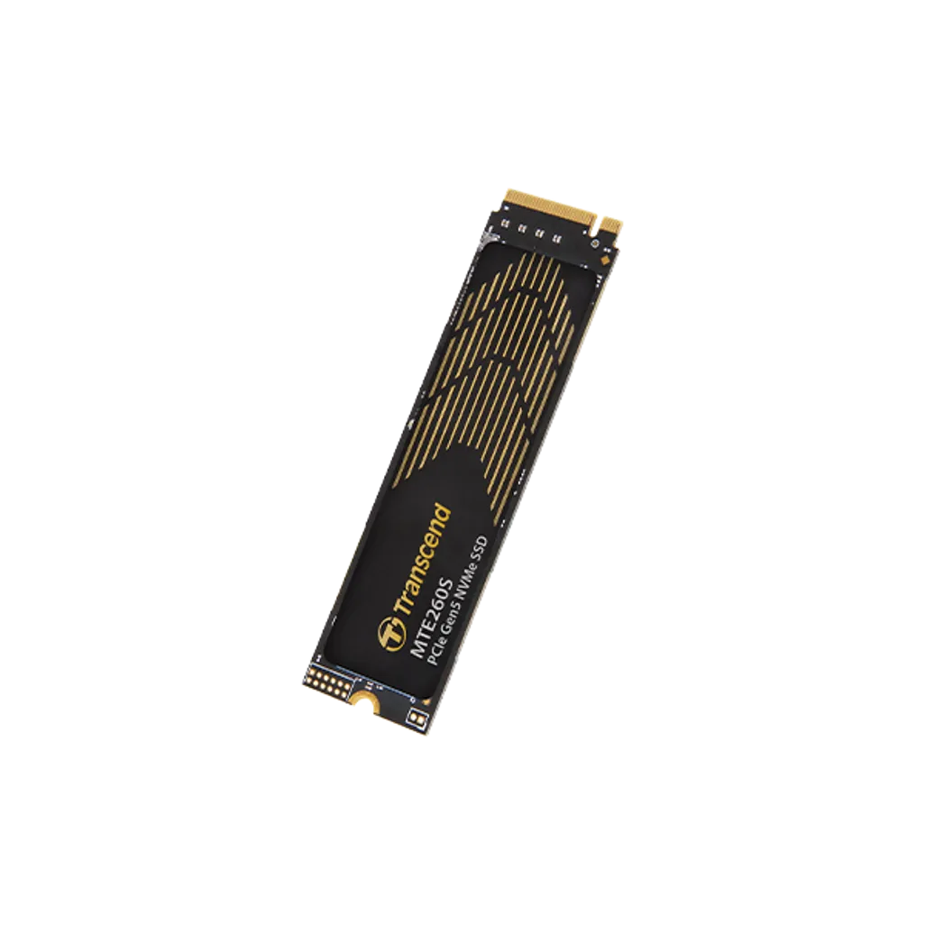 GUNMANSA TRANSCEND 1TB MTE260S PCI-E GEN 5X4 M.2 NVMe 2280 SSD 3D NAND -14000 MB/s Read 9800 MB/s Write- Graphen Heat Spreader -750TBW