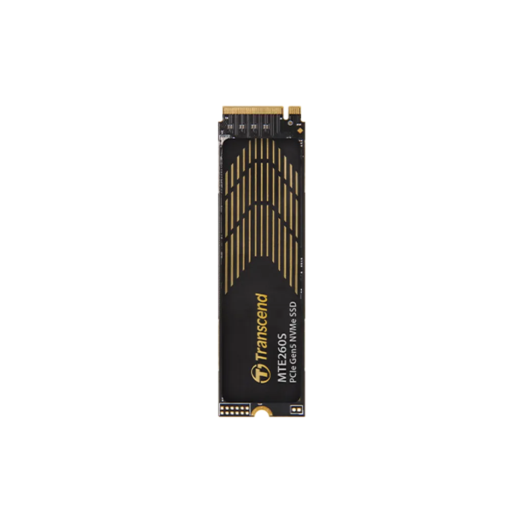 GUNMANSA TRANSCEND 1TB MTE260S PCI-E GEN 5X4 M.2 NVMe 2280 SSD 3D NAND -14000 MB/s Read 9800 MB/s Write- Graphen Heat Spreader -750TBW