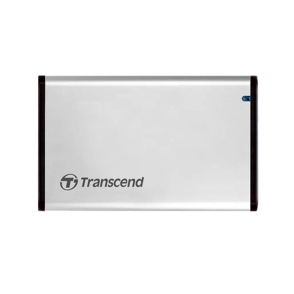 GUNMANSA Transcend 2.5” SSD/HDD Enclosure, HDD/SSD enclosure, 2.5", Serial ATA III, 6 Gbit/s, USB connectivity, Silver