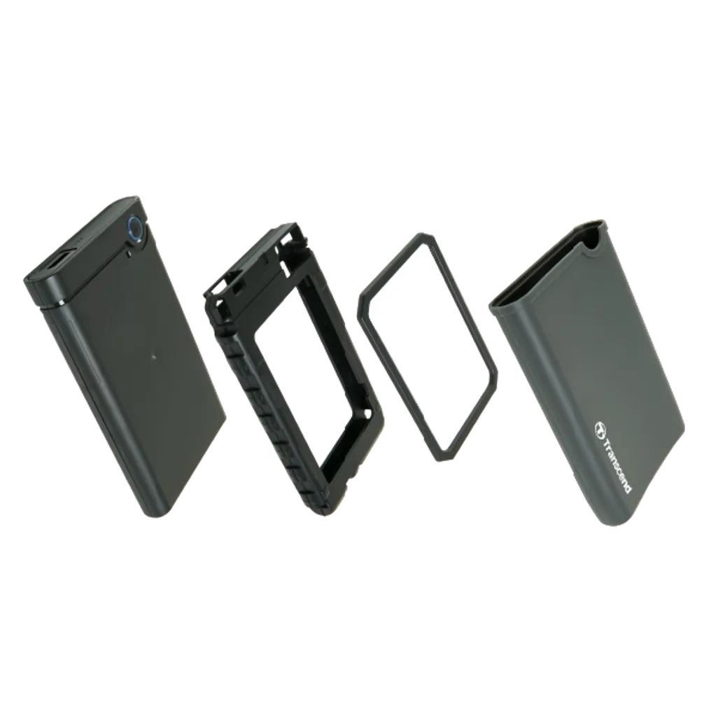 GUNMANSA Transcend 2.5” SSD/HDD Enclosure Kit, HDD/SSD enclosure, 2.5", Serial ATA III, USB connectivity, Grey