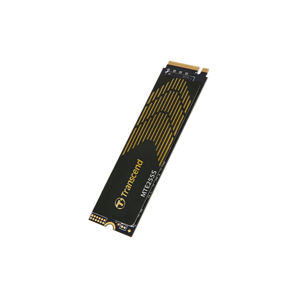 GUNMANSA TRANSCEND 2TB MTE255S PCI-E GEN 4X4 M.2 NVMe 2280 SSD 3D NAND -7400 MB/s Read 6500 MB/s Write- Graphen Heat Spreader -1200TBW