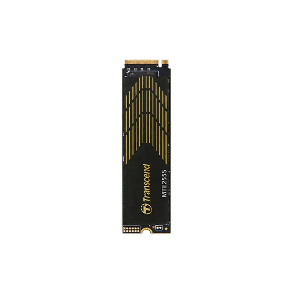 GUNMANSA TRANSCEND 2TB MTE255S PCI-E GEN 4X4 M.2 NVMe 2280 SSD 3D NAND -7400 MB/s Read 6500 MB/s Write- Graphen Heat Spreader -1200TBW