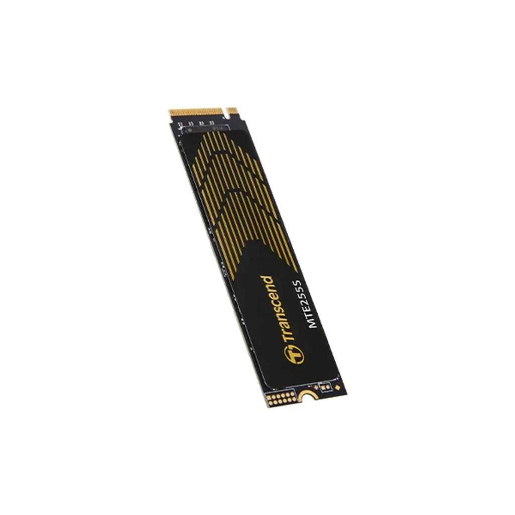 GUNMANSA TRANSCEND 2TB MTE255S PCI-E GEN 4X4 M.2 NVMe 2280 SSD 3D NAND -7400 MB/s Read 6500 MB/s Write- Graphen Heat Spreader -1200TBW
