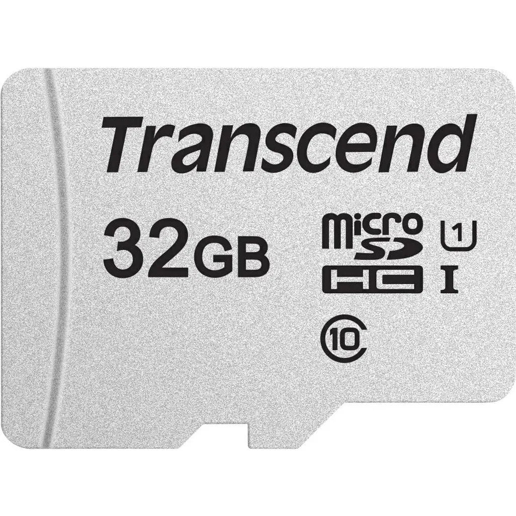 GUNMANSA TRANSCEND 300S 32GB MICRO SD UHS-1 U1 CLASS10 - READ 95MB/S - WRITE 45MB/S WITH ADAPTOR -TLC