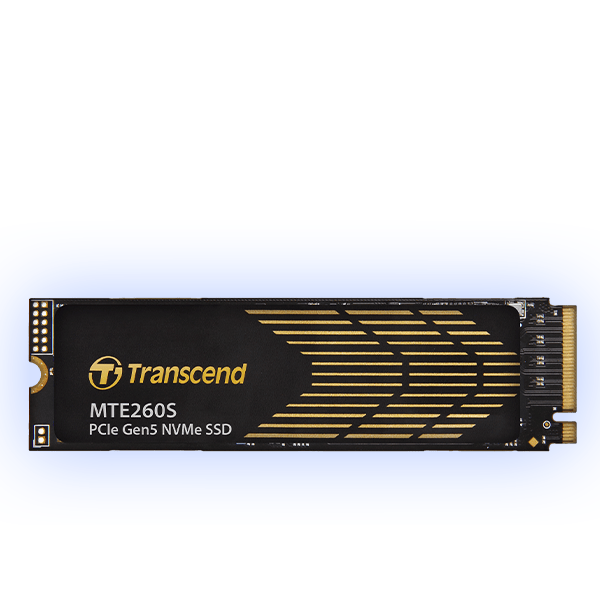 GUNMANSA TRANSCEND 4TB MTE260S PCI-E GEN 5X4 M.2 NVMe 2280 SSD 3D NAND -14500 MB/s Read 13500 MB/s Write- Graphen Heat Spreader -3000TBW