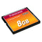 GUNMANSA Transcend CompactFlash 133x 8GB, 8 GB, CompactFlash, MLC, 50 MB/s, 20 MB/s, Black