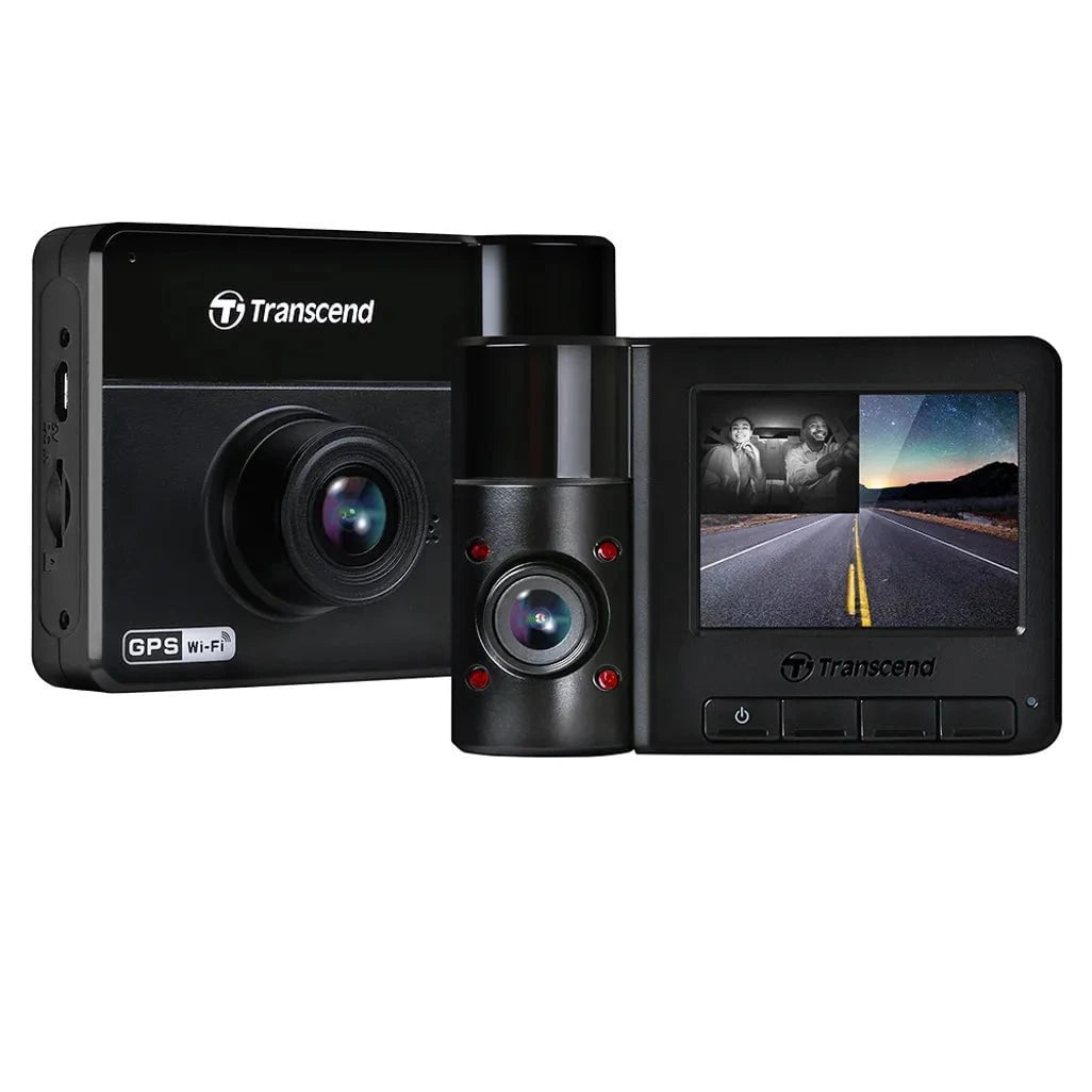 GUNMANSA TRANSCEND DRIVEPRO 550 (MODEL B) DUAL LENS DASH CAM WITH 128GB MICROSD CARD