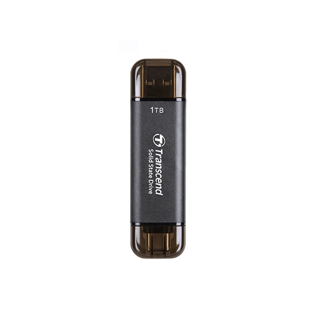 GUNMANSA Transcend ESD310C, 1 TB, USB Type-A to USB Type-C, USB 3.2 Gen 2x2, 1050 MB/s, Black