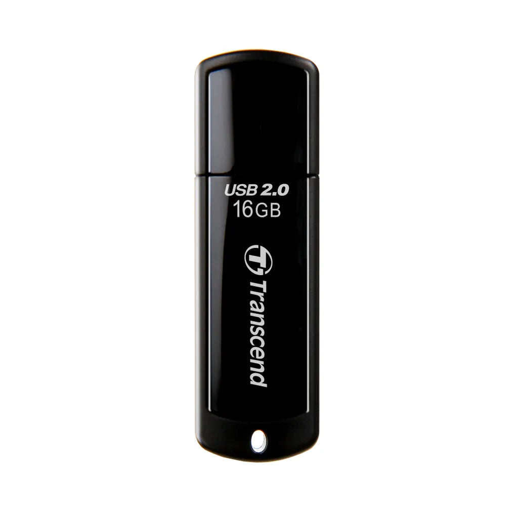 GUNMANSA Transcend JetFlash 350 16GB, 16 GB, USB Type-A, 2.0, Cap, 8.5 g, Black