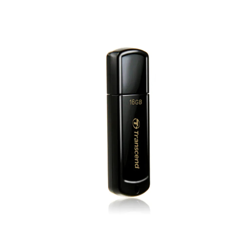 GUNMANSA Transcend JetFlash 350 16GB, 16 GB, USB Type-A, 2.0, Cap, 8.5 g, Black