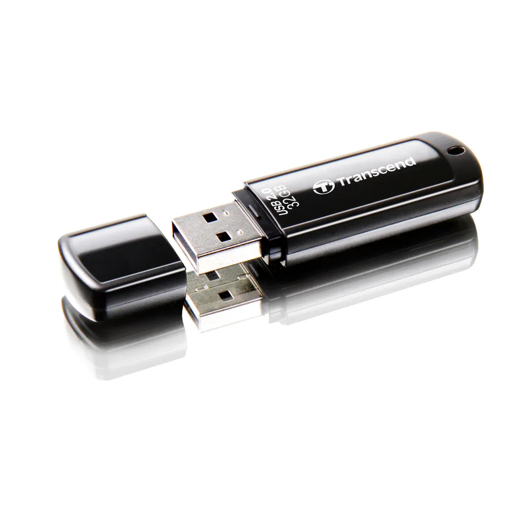 GUNMANSA Transcend JetFlash 350 32GB, 32 GB, USB Type-A, 2.0, Cap, 8.5 g, Black
