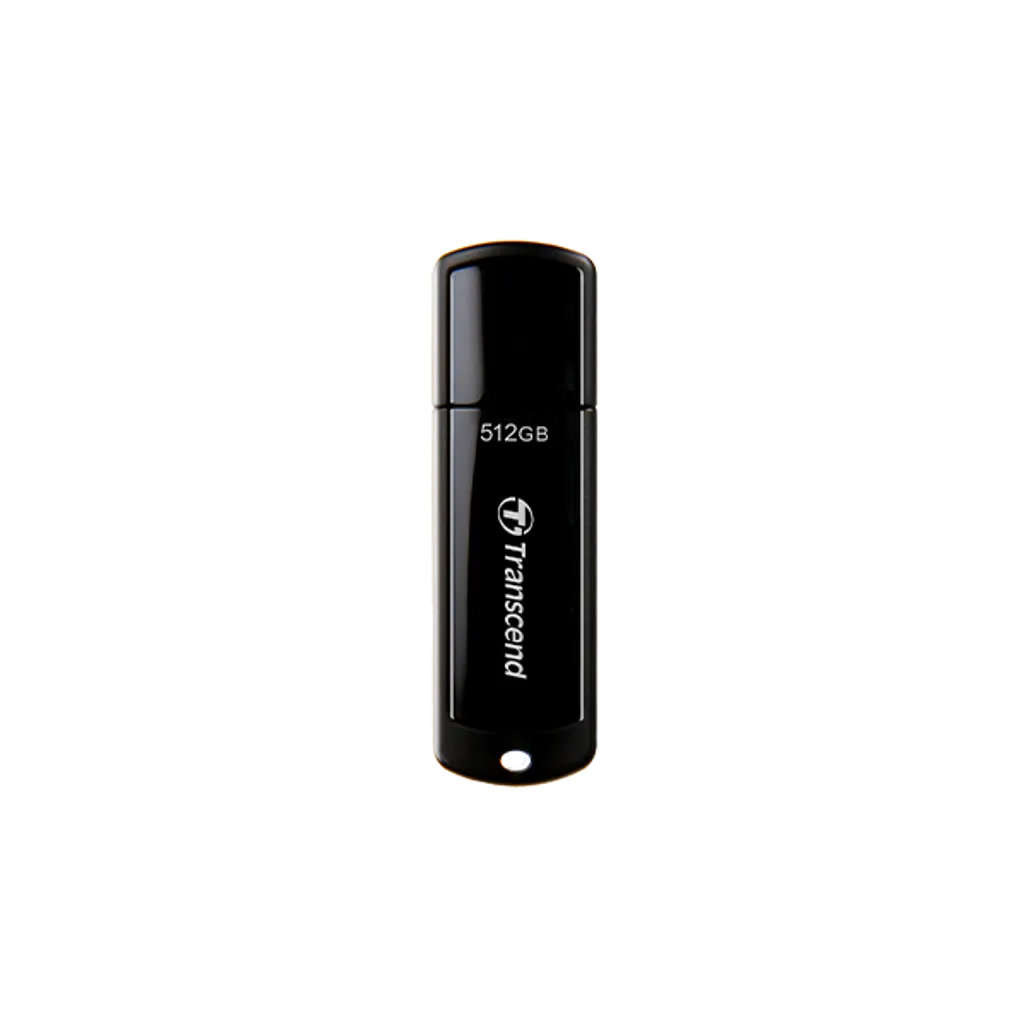 GUNMANSA Transcend JetFlash 700, 512 GB, USB Type-A, 3.2 Gen 1 (3.1 Gen 1), Cap, 8.5 g, Black