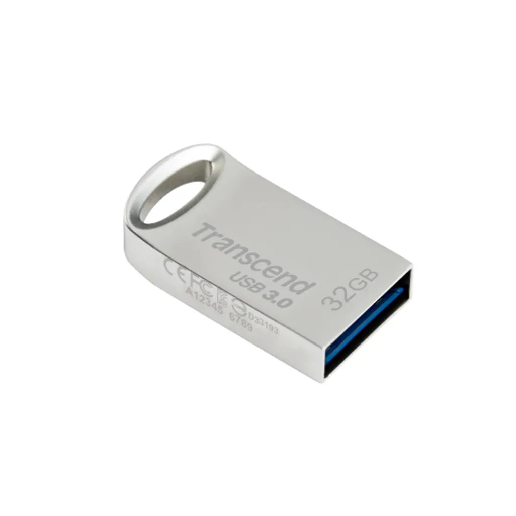 GUNMANSA Transcend JetFlash 710 32GB, 32 GB, USB Type-A, 3.2 Gen 1 (3.1 Gen 1), Capless, 3.3 g, Silver