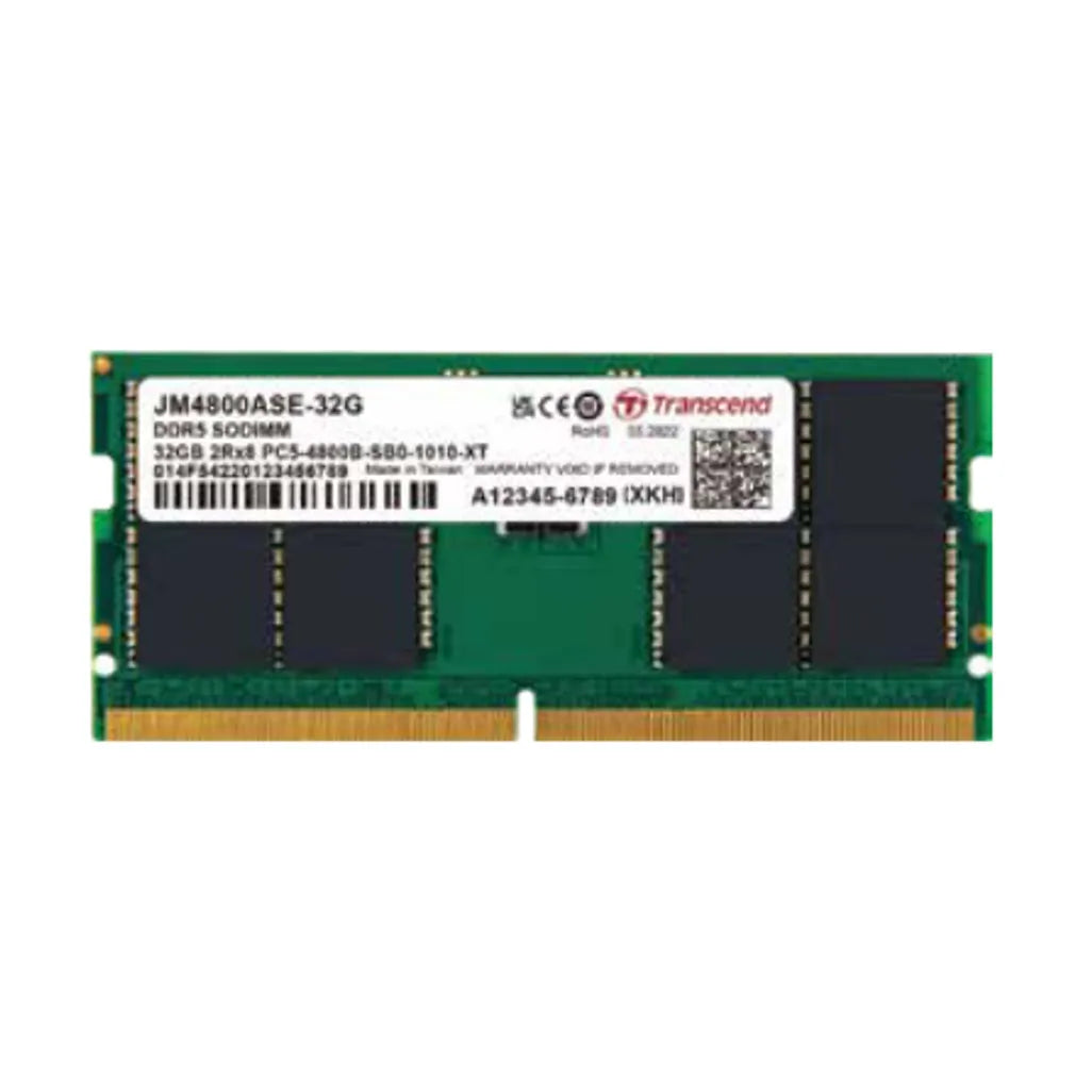 GUNMANSA Transcend JetMemory JM4800ASE-16G, 16 GB, 1 x 16 GB, DDR5, 4800 MHz, 262-pin SO-DIMM